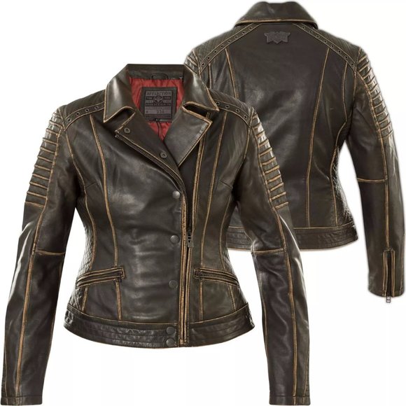 AFFLICTION Leather TRUE DESTINY WOMEN'S JACKET Bla - Picture 6 of 12